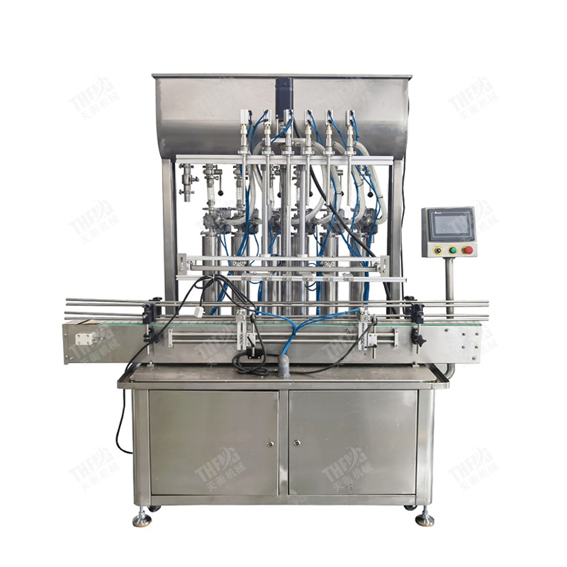 Hot Sale Linear Multi-Head Juice Oil Pure Water Condiment Liquid Filler Filling Machine