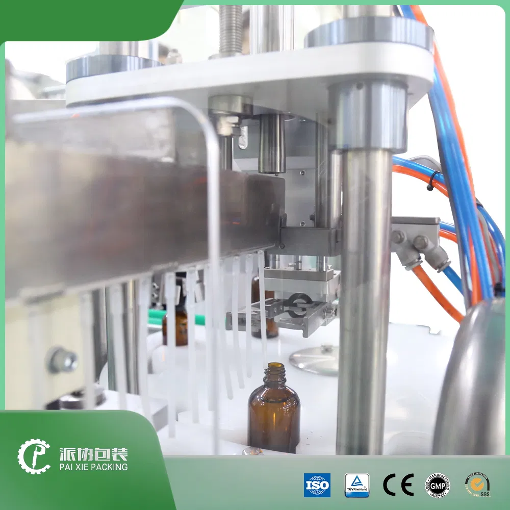 Spray Plastic Small Bottle Liquid Automatic Packaging Line Manufacturer Rotary Type Filling Capping Labeling Machine