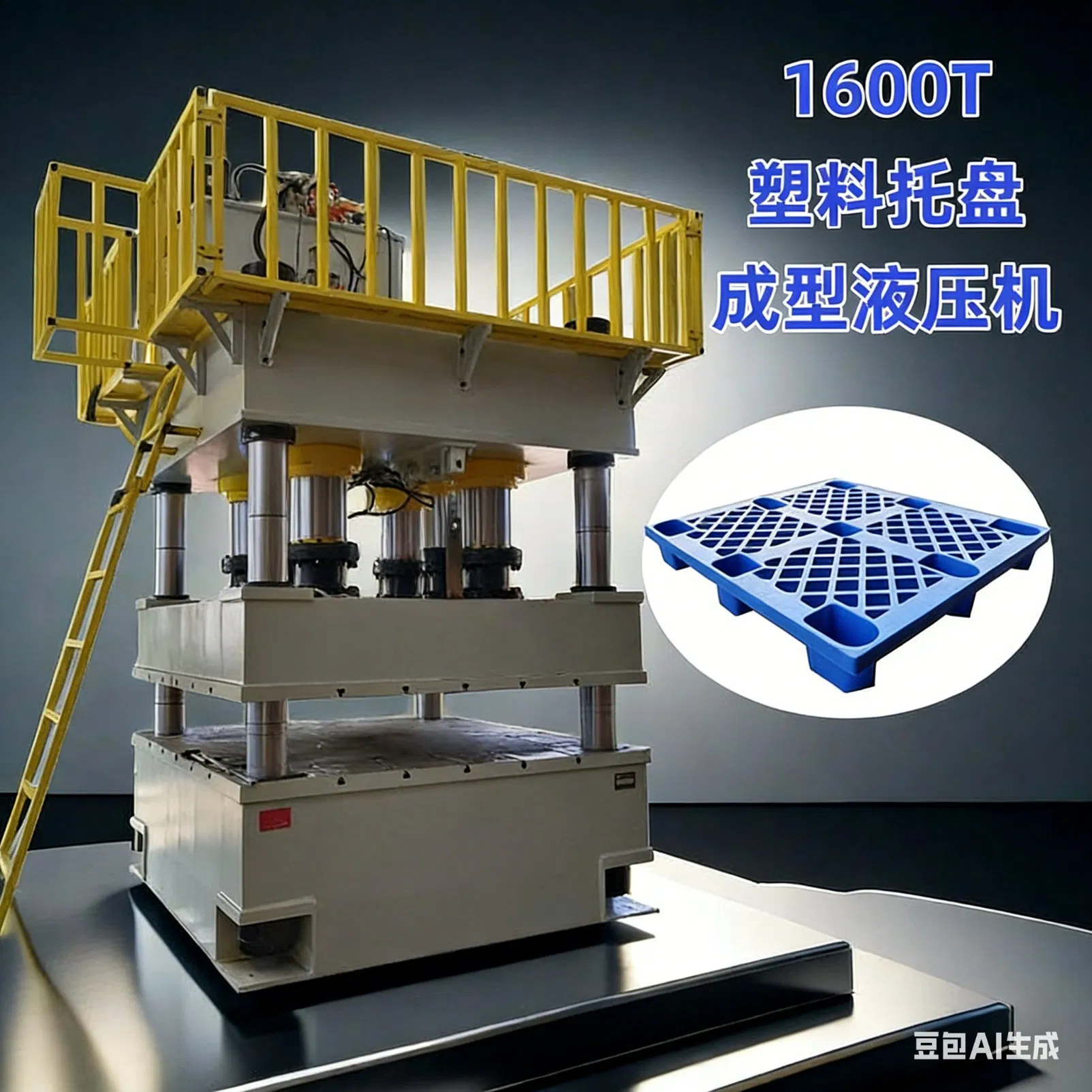 Advanced Four-Column Hydraulic Press for Plastic Pallet Molding