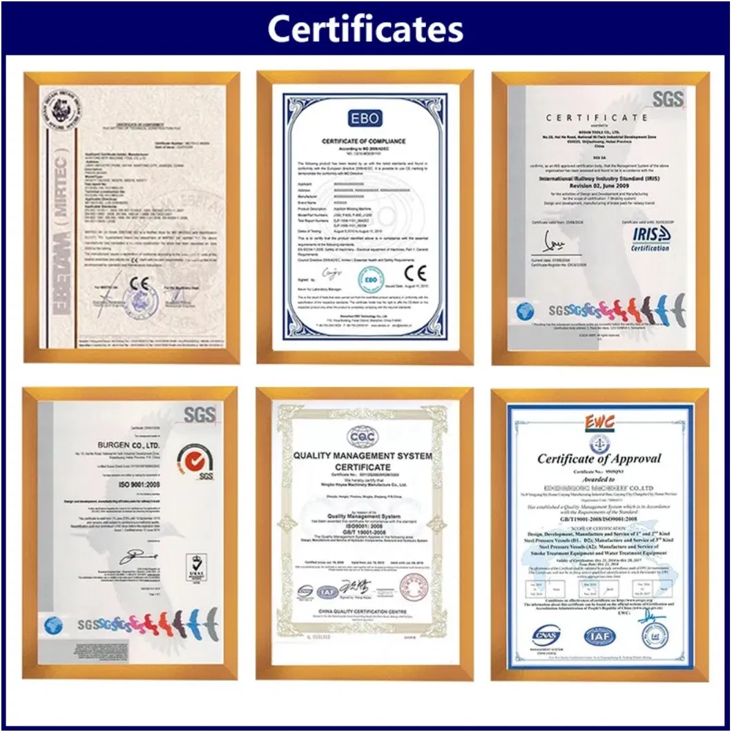 Quality Certifications