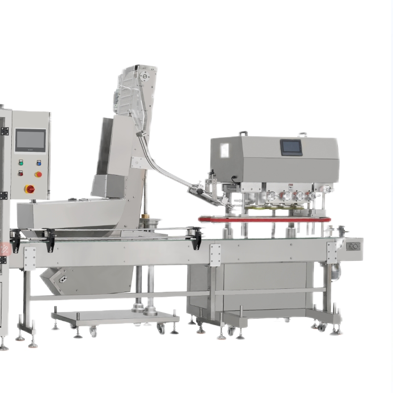 Automatic High Speed Botle Capping Screw Cap Capper Food Packing Machine for Glass Plastic Bottle for Candy/Cosmetic/Medicine/Shampoo/Juice Package Machine