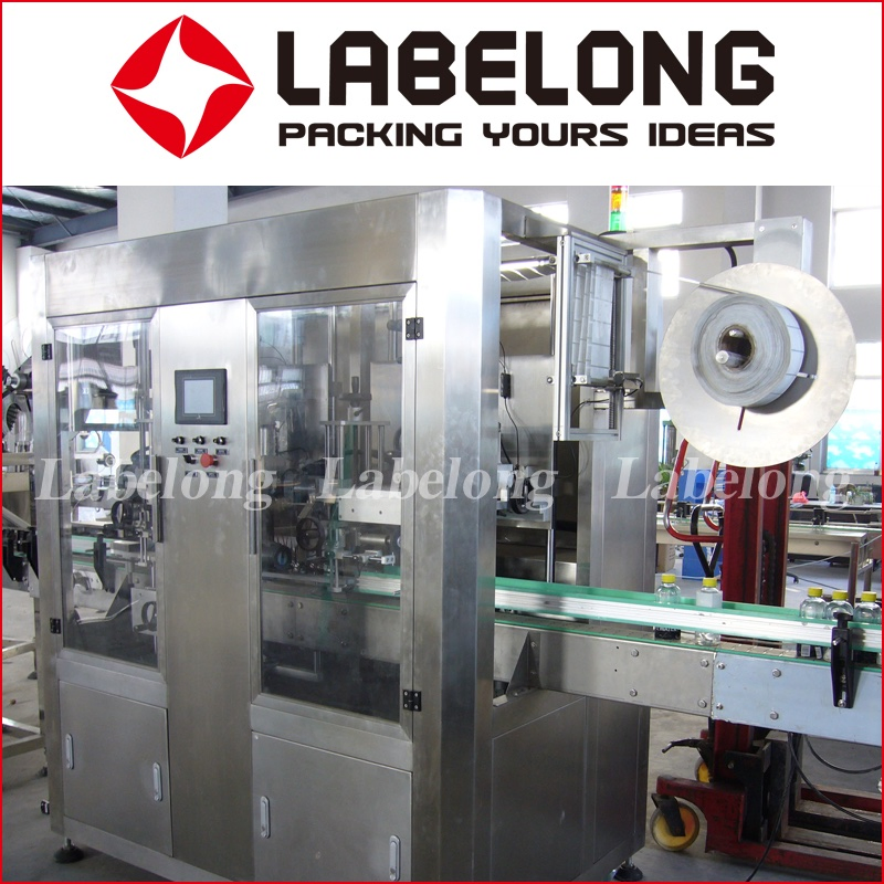 Automatic 6000-18000bph Pet/Glass Bottle Single/ Double Heads Shrink Sleeve Labeling Machine