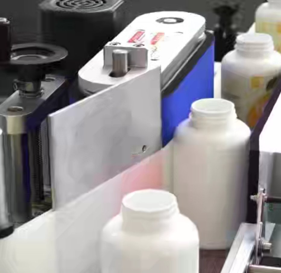 Industrial High Speed Automatic Cans Oval Square Bottle Vial Tube Bucket Jar Cup Barcode Labeling Machine for Wine Beverage Food Pharmaceutical Beer Honey