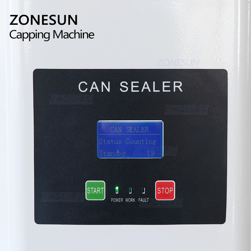 Zonesun Zs-Fk168 Seaming Aluminum Tin Beer Ring-Pull Cans Automatic Plastic Bottle Cap Induction Can Sealing Machine