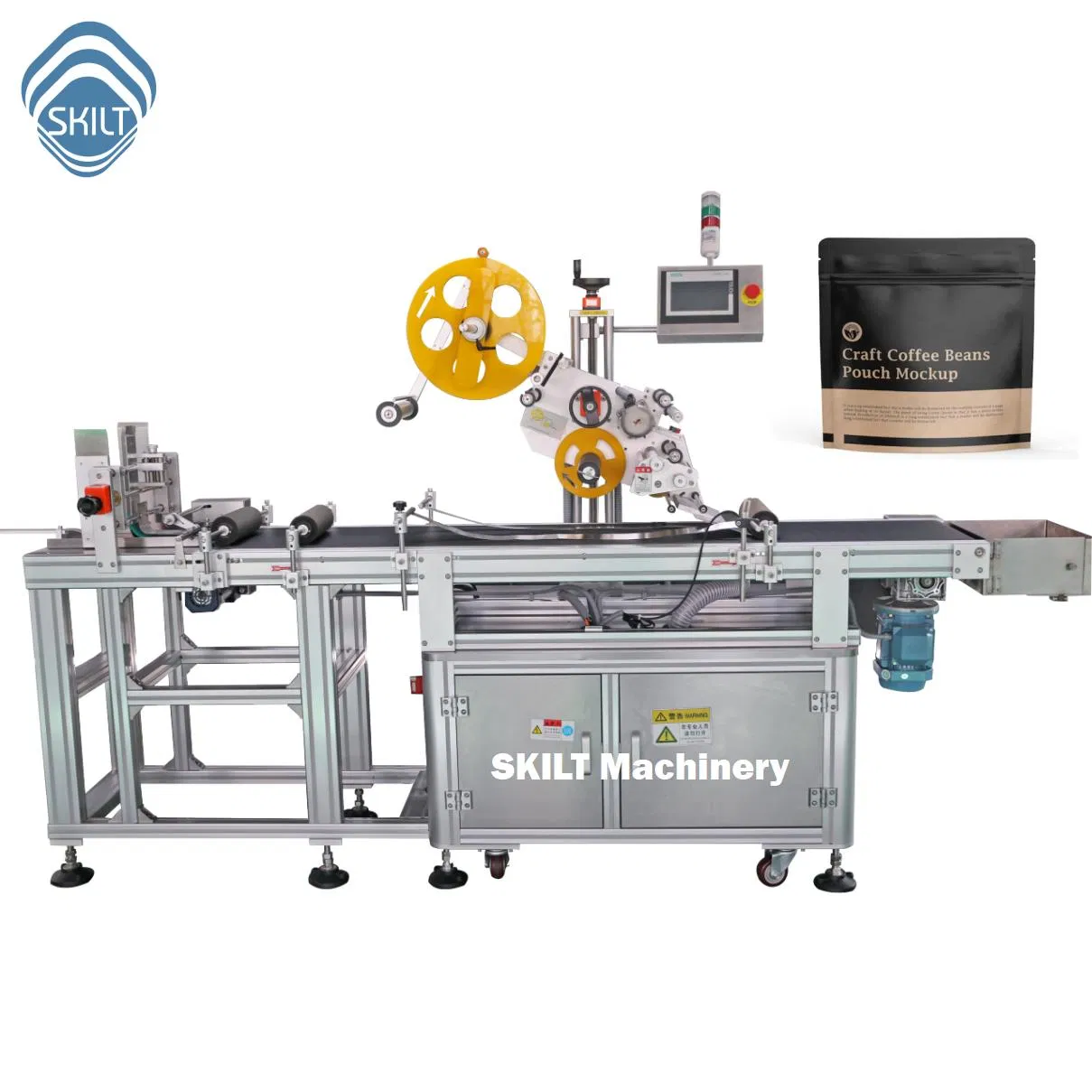 Professional Pouch Labeler and Bag Paging Label Applicator System