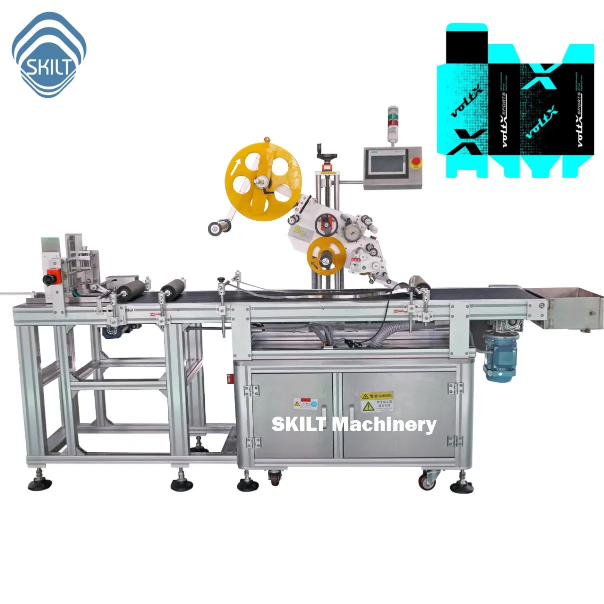 Advanced Unshaped Box Labeling Machine and Paging Labeller System