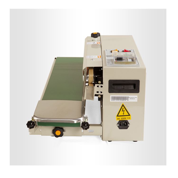 Continuous Band Sealer Without Ink Roller CE Certificate Horizontal Vertical Film Bag Sealing Machine