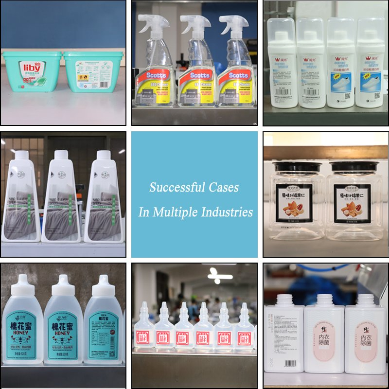 Automatic Front &amp; Back Double Sided Labeling Machine for Flat Square Round Glass Plastic