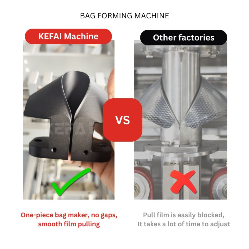 Kefai Factory Wholesale Economical Vertical Automatic Film Sachet/Stick Forming Filling Sealing Paste Food Sauce Ketchup Honey Packing Packaging Machine Price