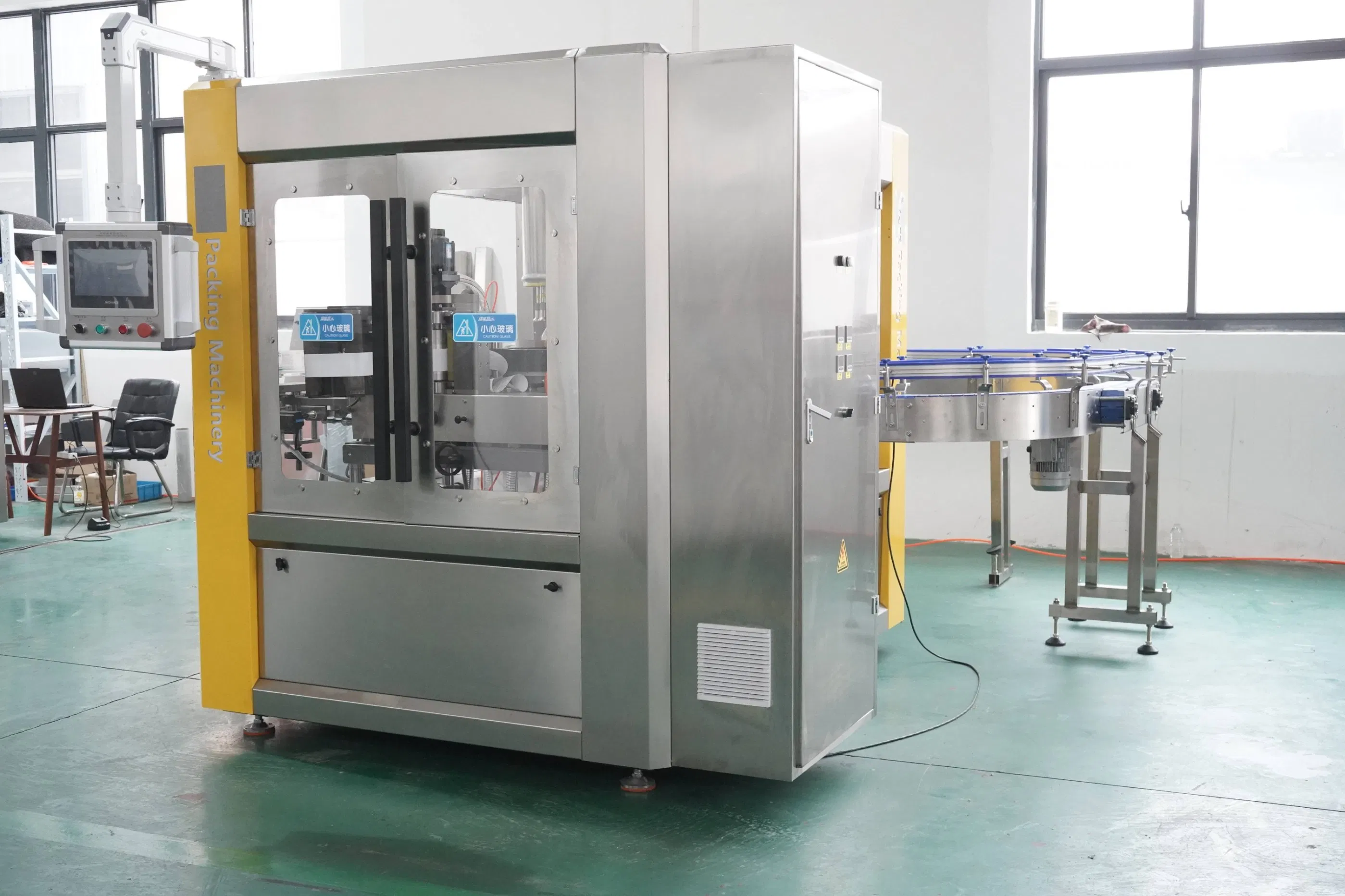 Advanced Round Bottle Labeling System with Custom Voltage Options