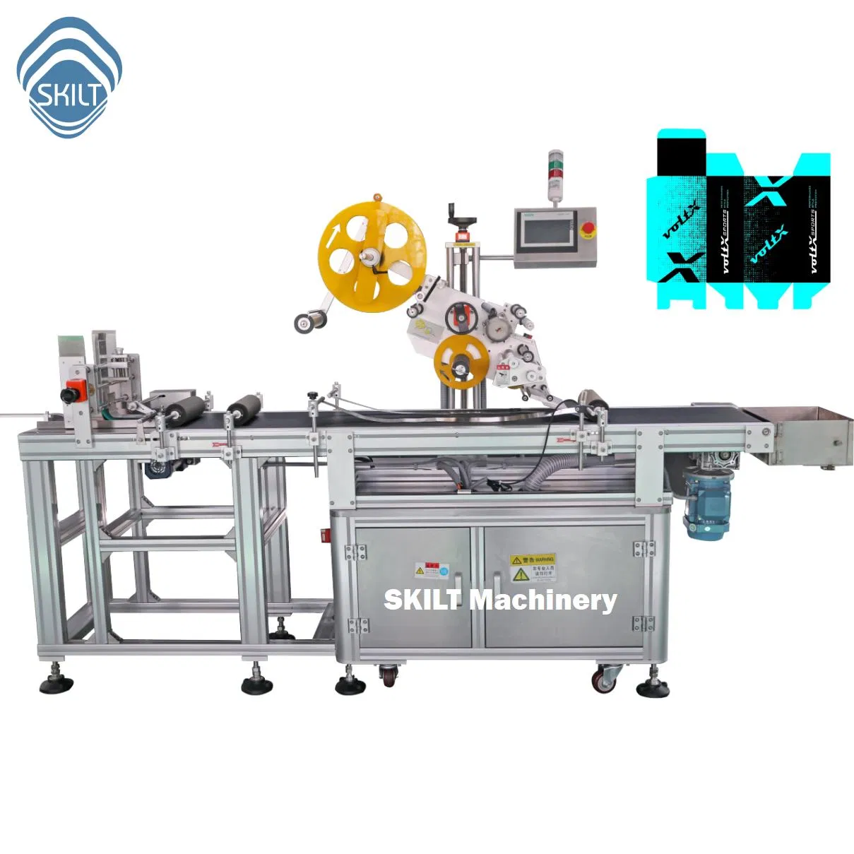 Advanced Unshaped Box Labeling Machine and Paging Labeller System
