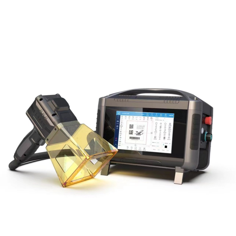 Handheld Fiber Laser Marking Machine for Metal Plastic Mini Portable 20W 30W 50W Laser Marking and Engraving Machine