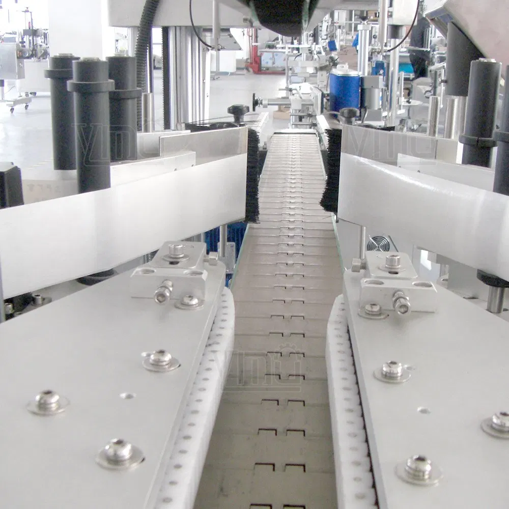 Ym620 Full Automatic Fast Applicator Toilet Clean Oil Liquid 5L 10L 20L 5gallon Bucket Jerry Can Flat Square Bottle Two Heads Back and Front Labeling Machine