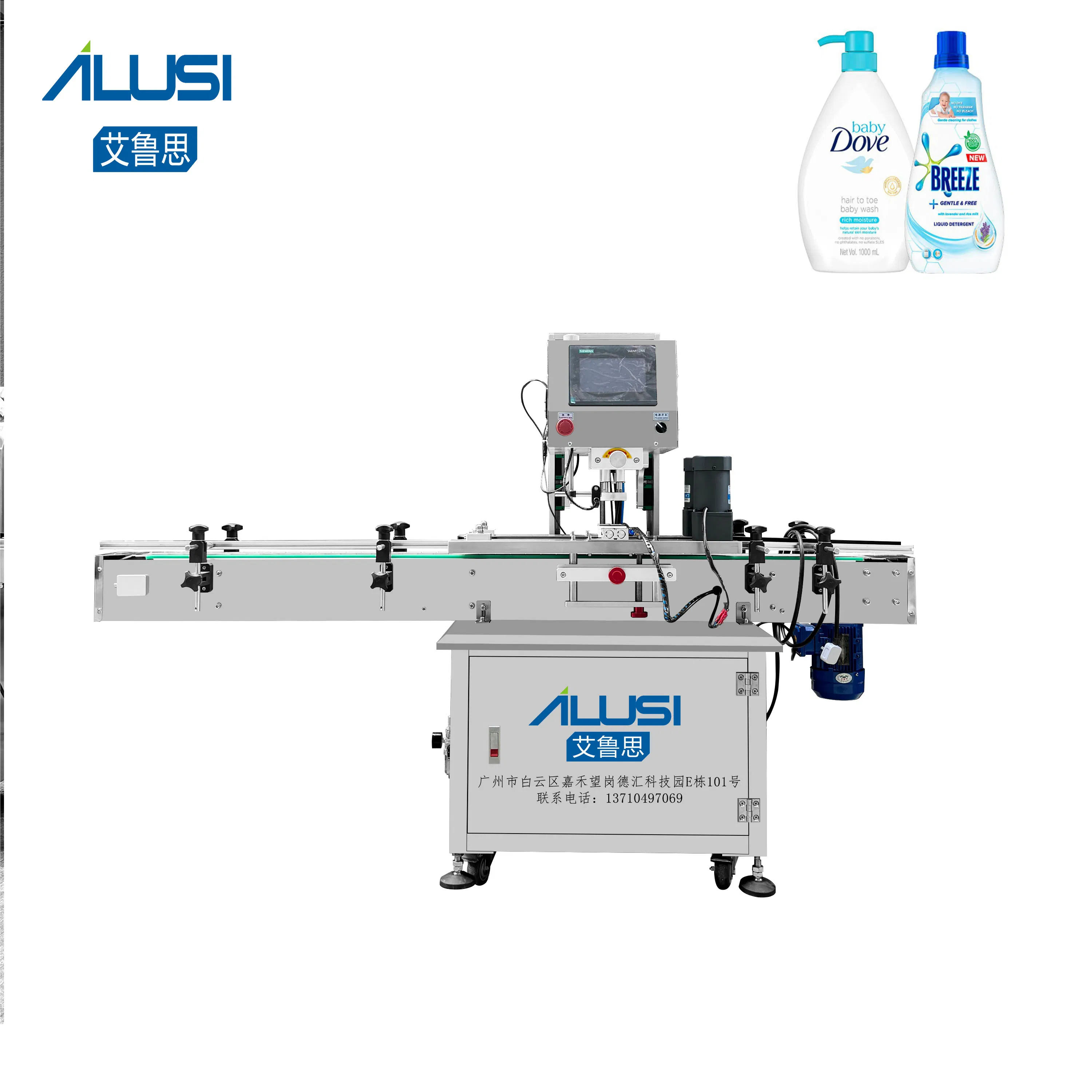 Automatic Glass Dropper Bottle Screw Capping Machine Cosmetic Spray Bottle Capping Machine with Conveyor Belt