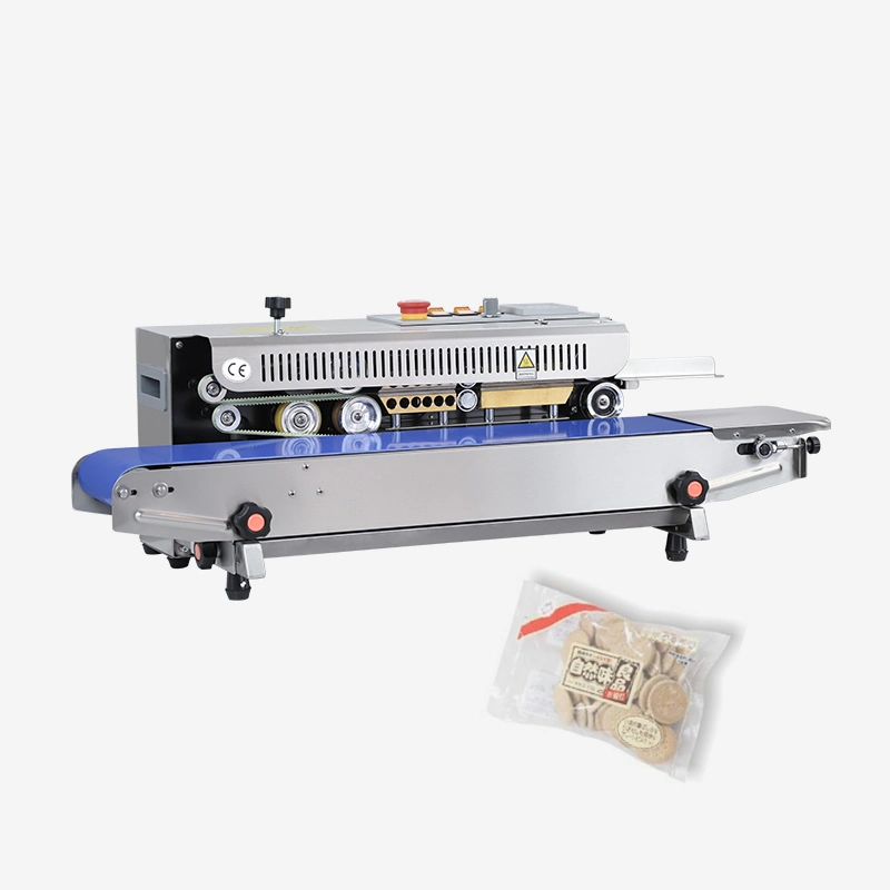 Frb-770I Hualian Horizontal Stainless Steel Continuous Sealing Packing Machine Band Sealer for Sealing Plastic Bag
