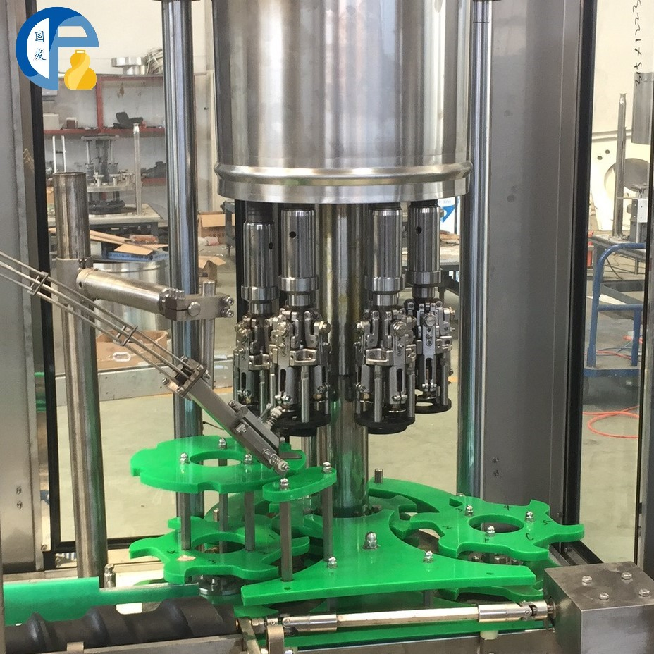 Automatic Aluminum Screw Caps Pilfer Proof Ropp Olive Oil Wine Bottles Capping Machine