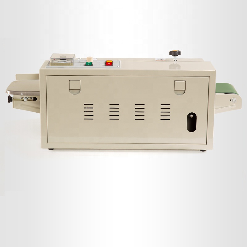 Continuous Horizontal Film Band Sealer Machine Plastic Bags Automatic Foil Pouch Sealing Machine with Date Printing