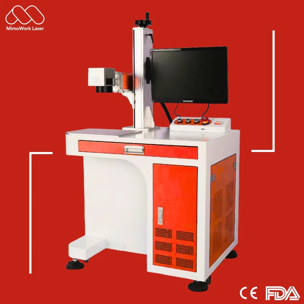 Metal Etching, Marking, Carving Fiber Laser Engraving Machine 30W, 50W, 100W