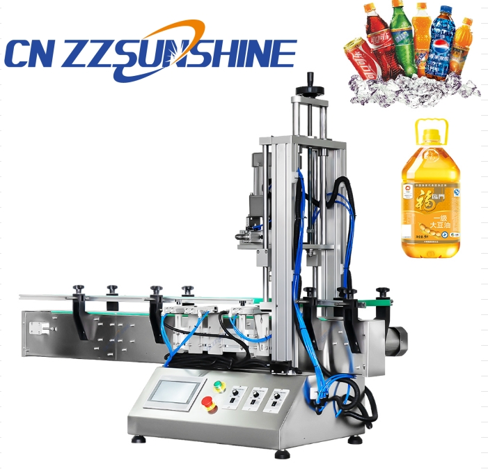 Factory Automatic Bottle Screw Capping Equipment/China Bottle Unscrambler Filling Capping/Stable Speed Desk Cap Screwing Machine