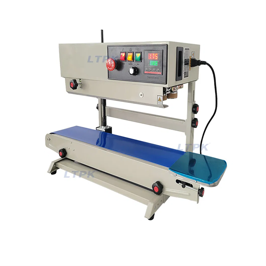 Fr770 Vertical Semi Automatic Band Sealer Continuous Plastic Bag Sealing Machine