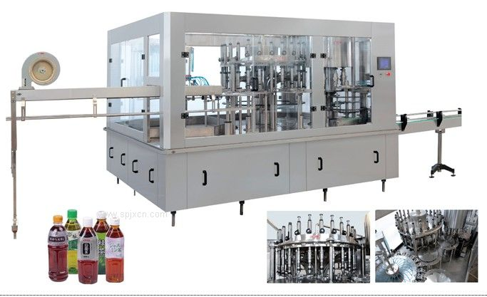 Automatic Liquid Pure Mineral Water Fruit Juice Carbonated Soft Drink Beverage Bottling Capping Sealing Filling Machine