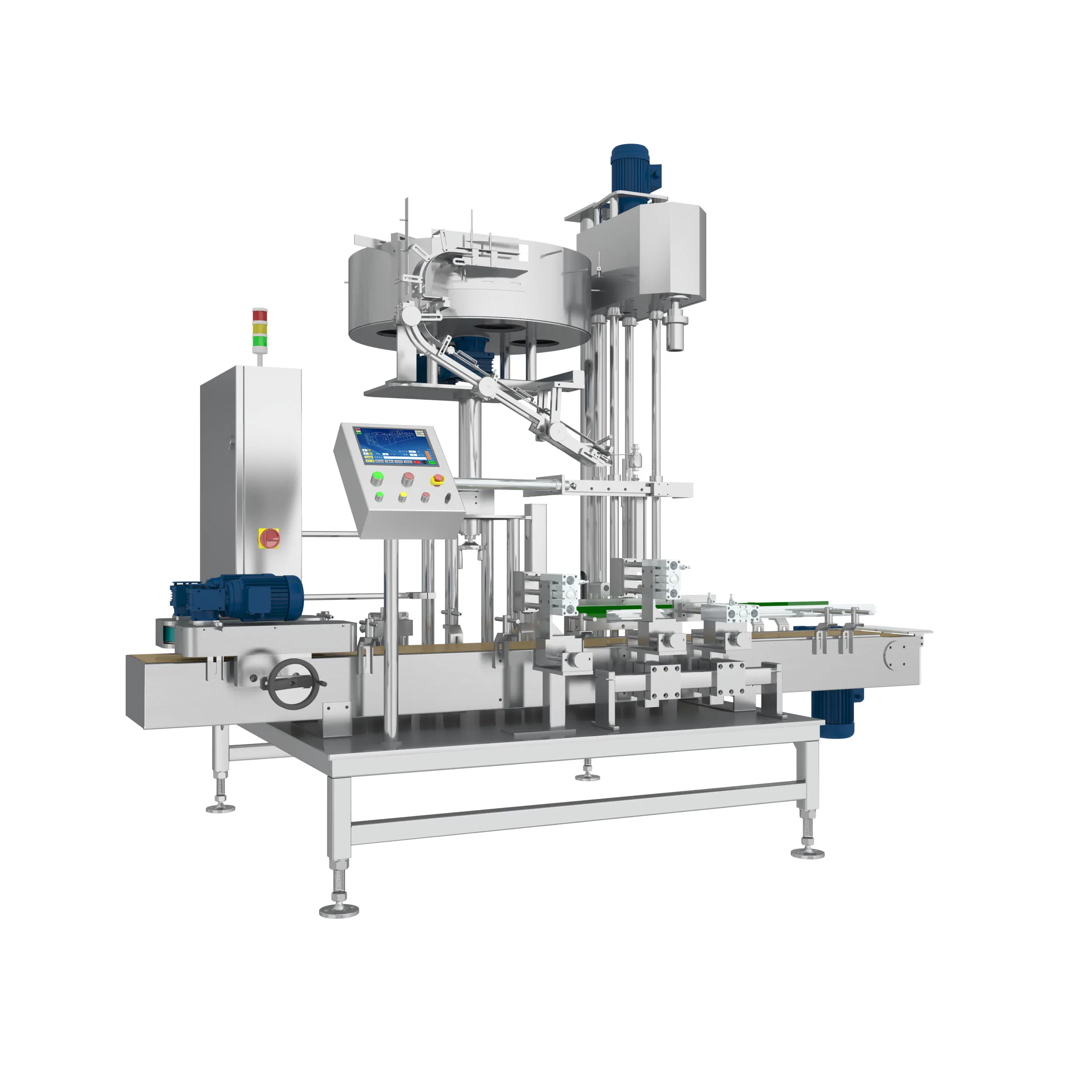 5L-30L High Speed Single Head Screw Barrel Automatic Capping Machine for Drum Filling Line