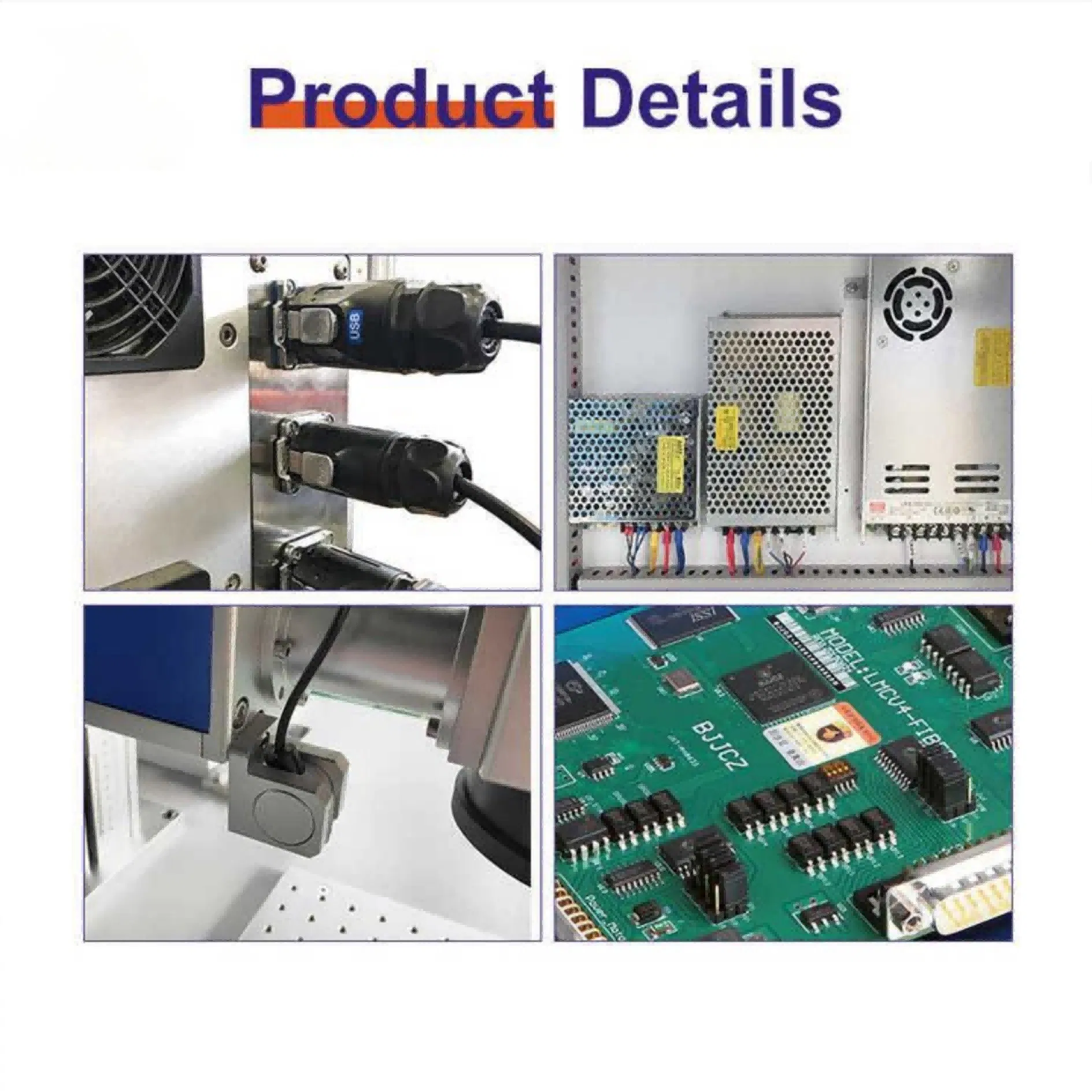 Portable Small 20W to 500W Raycus Ipg Jpt Desktop CNC Fiber Laser Marking Machine Price for Metal and Non-Metal Marking