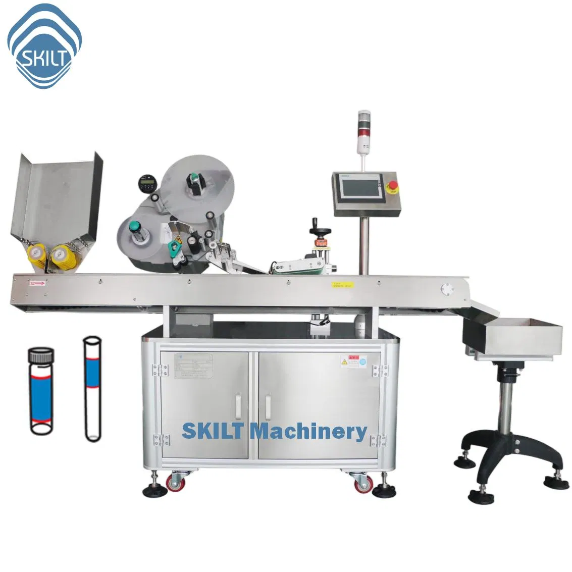 Servo Motor Ampoule Labeller and Tube Labeling Applicator System