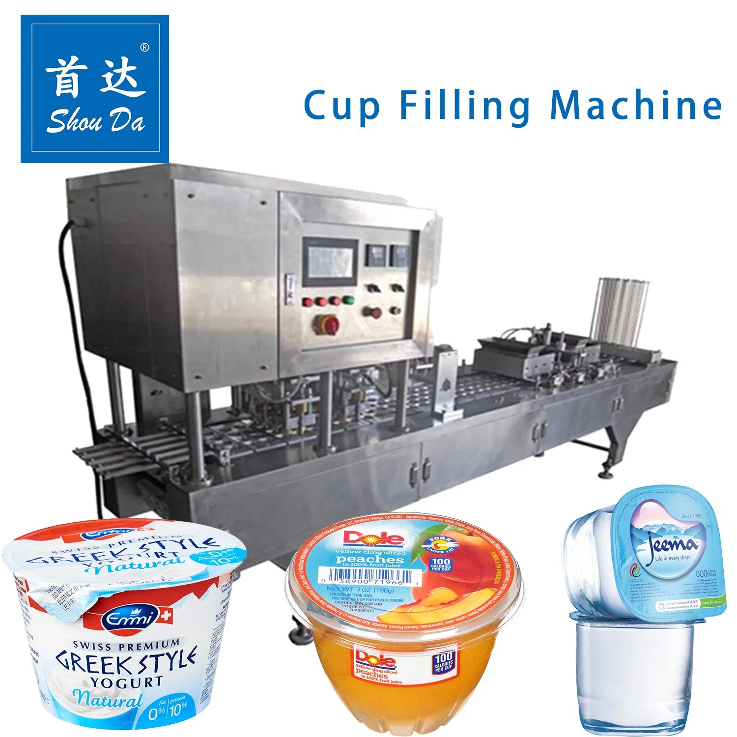 High-Speed Multi-Head Ice Cream Cup Filling and Sealing Machine