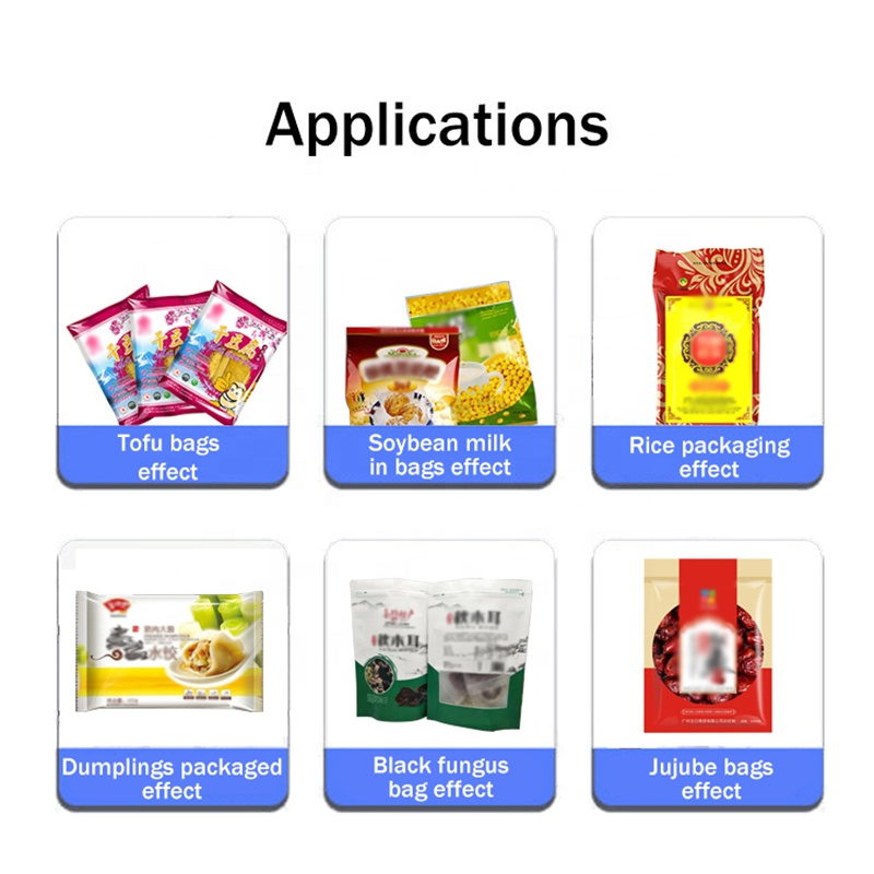 Continuous Horizontal Film Band Sealer Machine Plastic Bags Automatic Foil Pouch Sealing Machine with Date Printing