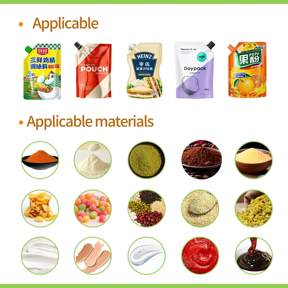 Horizontal Spout Doypack Pouch/Bag/Sachet Packing Machine Detergent/Beverage/Sauce/Ketchup/Paste/Mayonnaise/Juice Food Filling Packing Machine