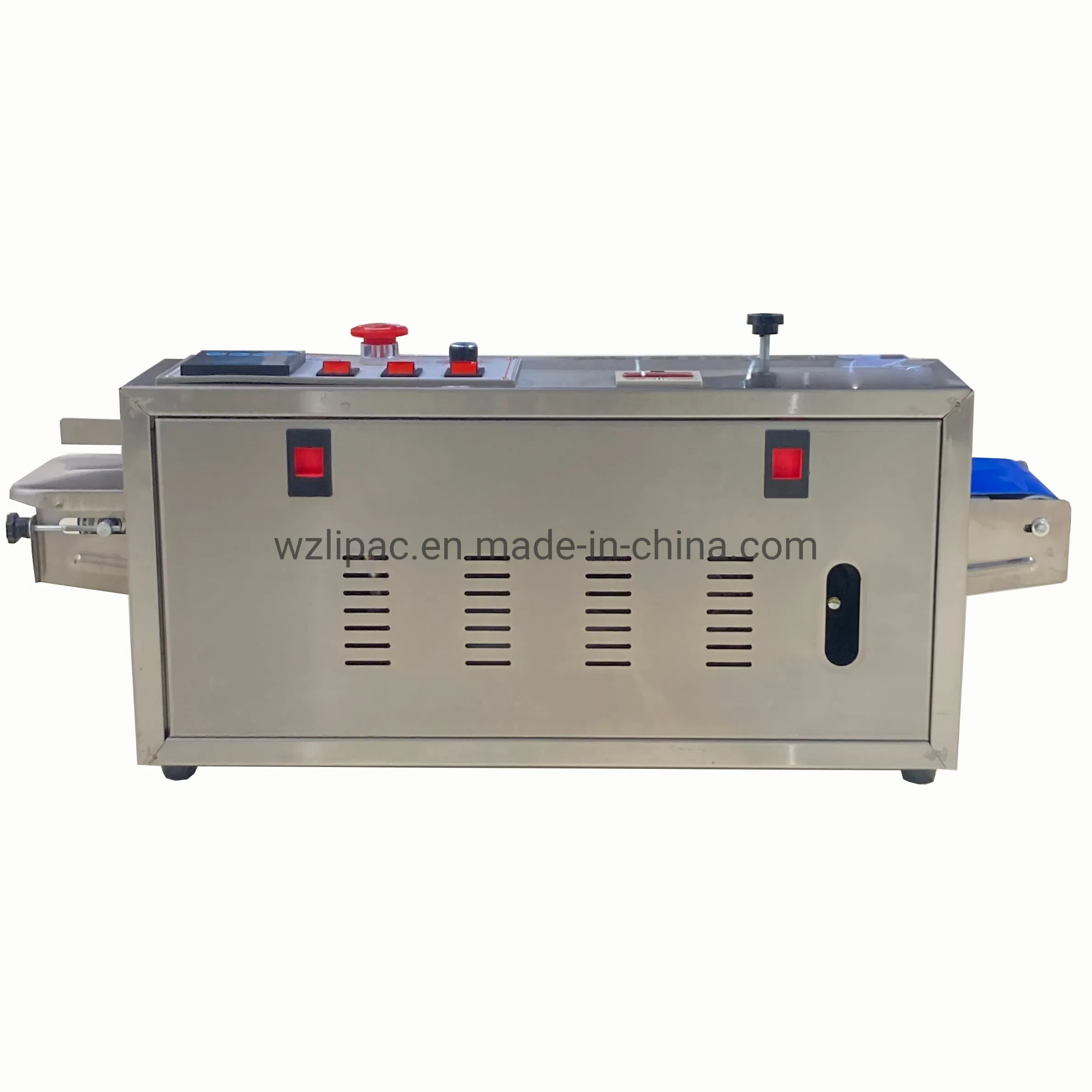 Small Continuous Vacuum Plastic Bag Band Pouch Sealing Sealer Tray Machine