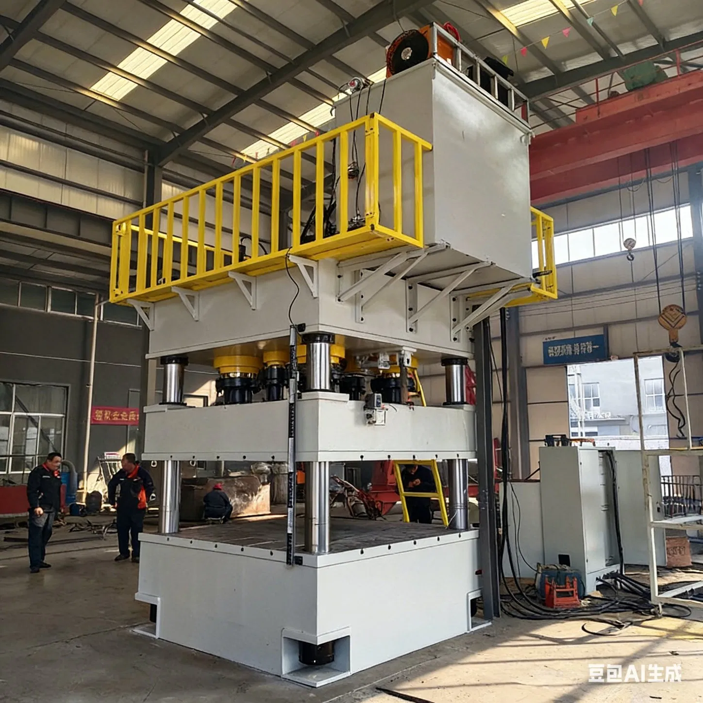 Advanced Four-Column Hydraulic Press for Plastic Pallet Molding