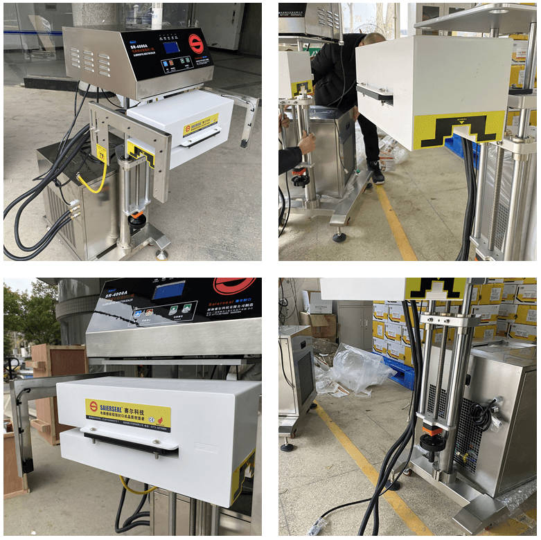 Induction Cap Sealing Machine Water Cooled Tunnel U Shape High Speed