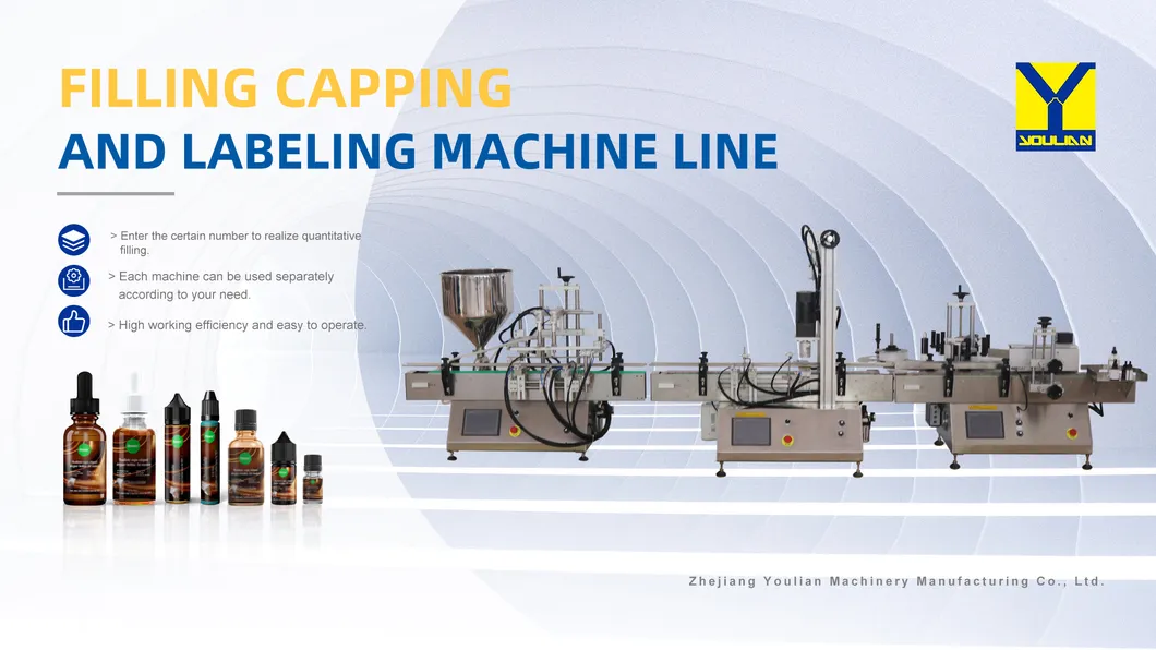 Automatic Filling Capping Labeling Machine