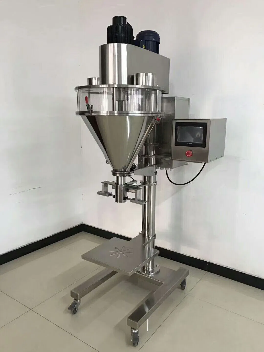 Semi Automatic Nutrition Milk Protein Spice Talc Chemical Powder Auger Filler Powder Dosing Filling Packing Machine