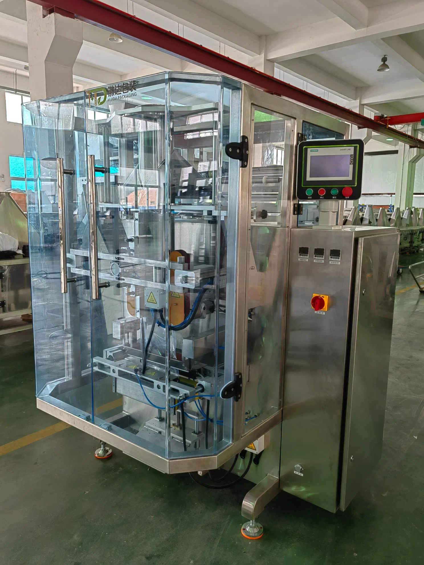 Full Automatic Multi-Heads Weighing Systems Vertical Peanut Potato Chips Snacks Nitrogen Filling Packing Packaging Machinery