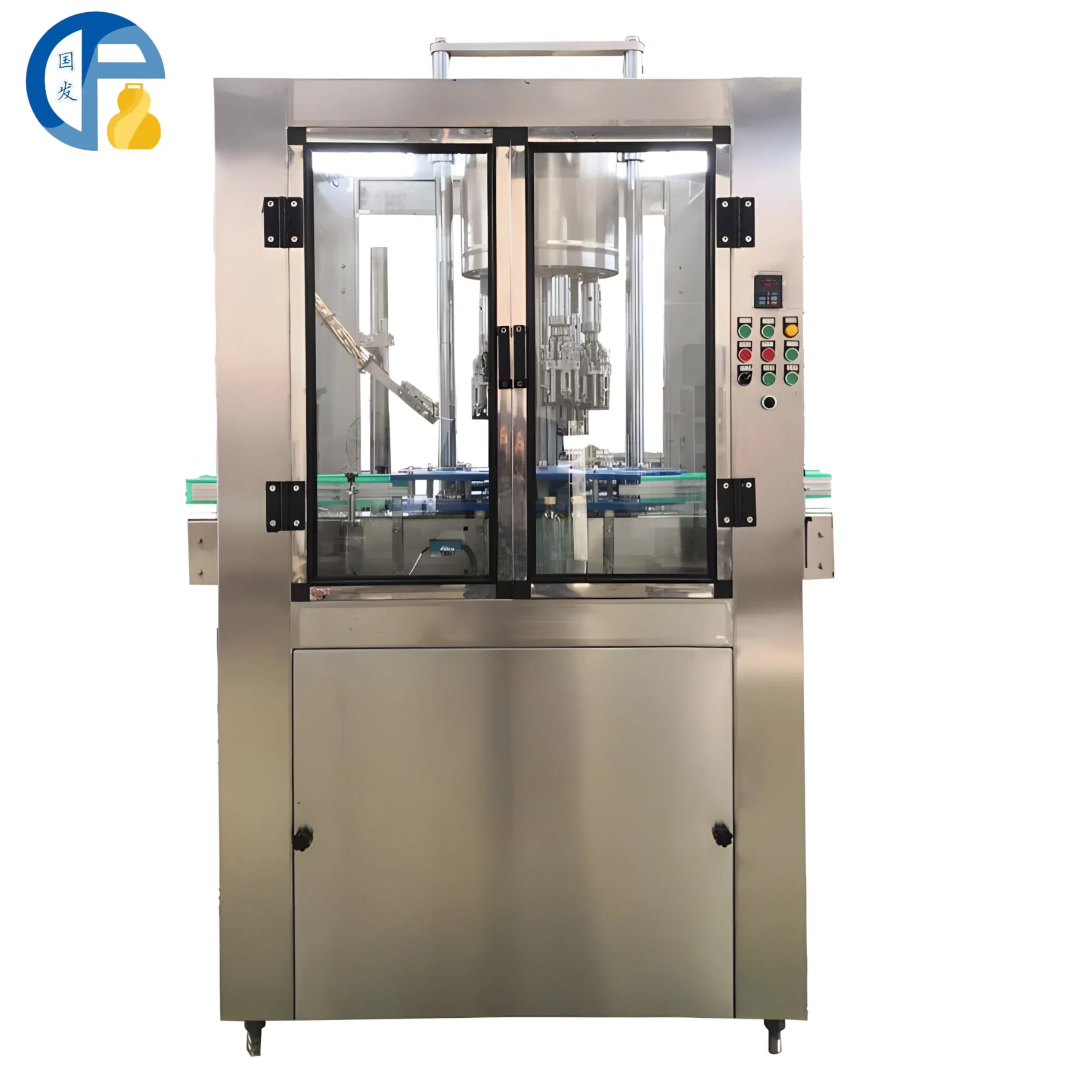 Automatic Aluminum Screw Caps Pilfer Proof Ropp Olive Oil Wine Bottles Capping Machine