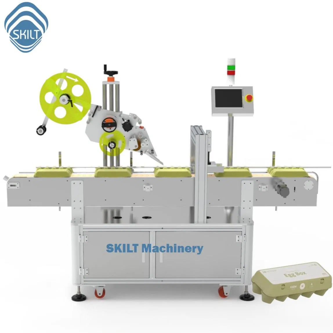 Egg Box Labeling Machine Featuring German Novexx Labeling System