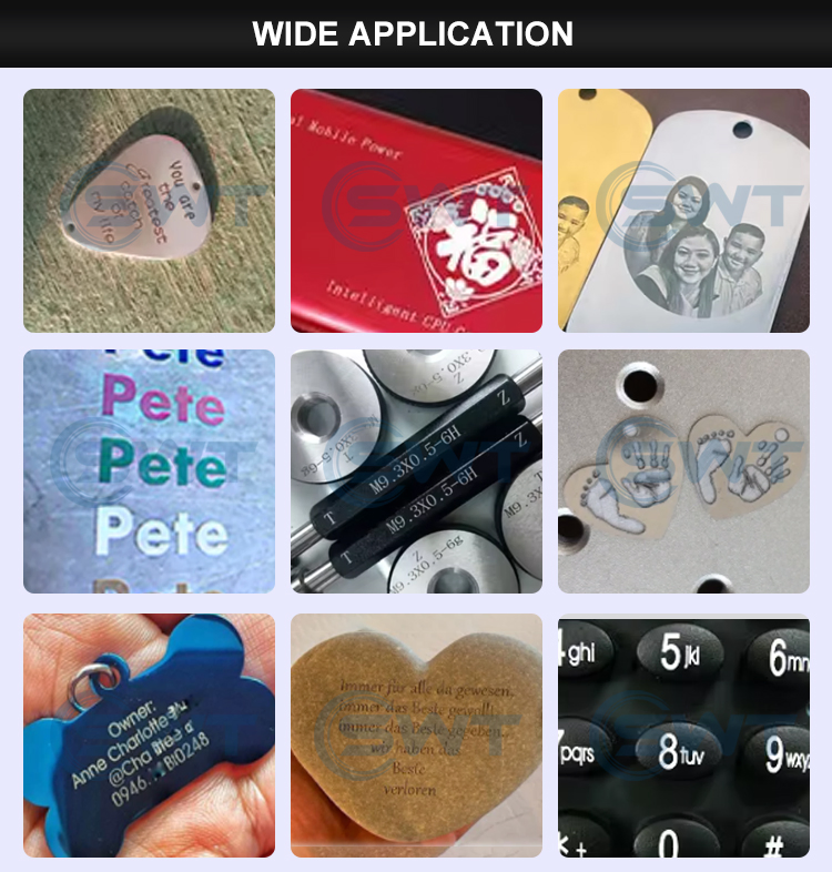 Desktop 30W Mopa Fiber Laser Engraving Machine for Jewelry Metal Stainless Laser Marking Machine Keyboard