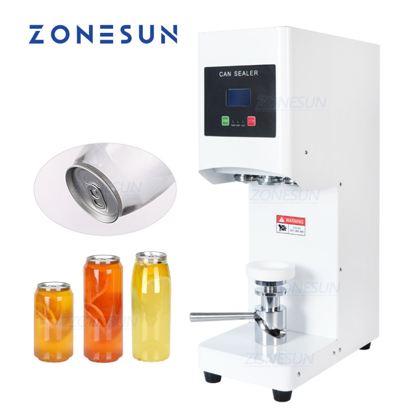 Zonesun Zs-Fk168 Seaming Aluminum Tin Beer Ring-Pull Cans Automatic Plastic Bottle Cap Induction Can Sealing Machine