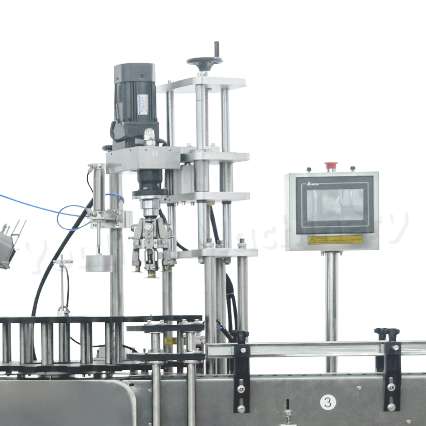 Automatic Single Head Capping Machine for Ropp Aluminium Cover Liquor Glass Wine Bottles Proof Metal Plastic Screw Caps Capper Machinery