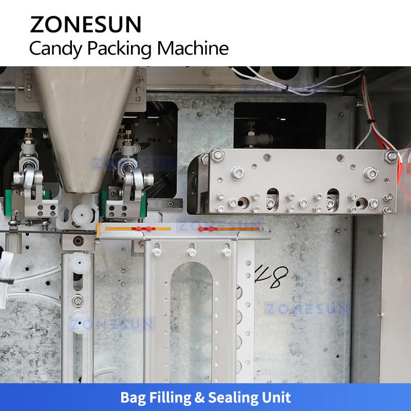 Zonesun Zs-Afs04c Automatic Premade Stand up Pouch Zipper Bag Candy Granule Multi-Head Weigher Filling and Sealing Machine for Snack Food Packaging