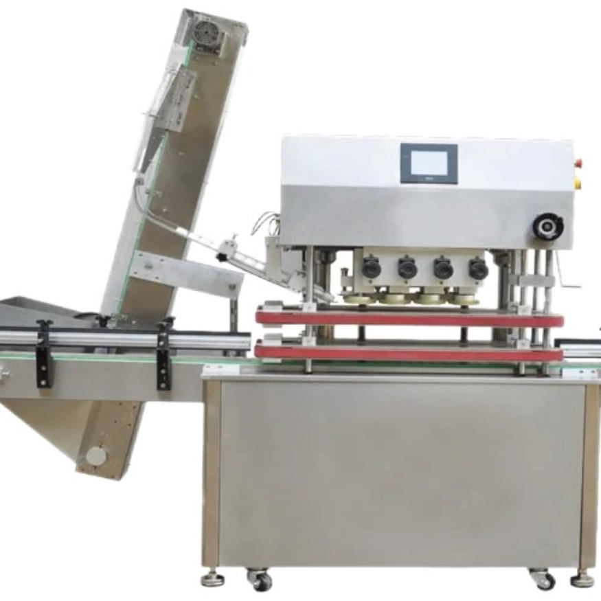 Automatic High Speed Botle Capping Screw Cap Capper Food Packing Machine for Glass Plastic Bottle for Candy/Cosmetic/Medicine/Shampoo/Juice Package Machine