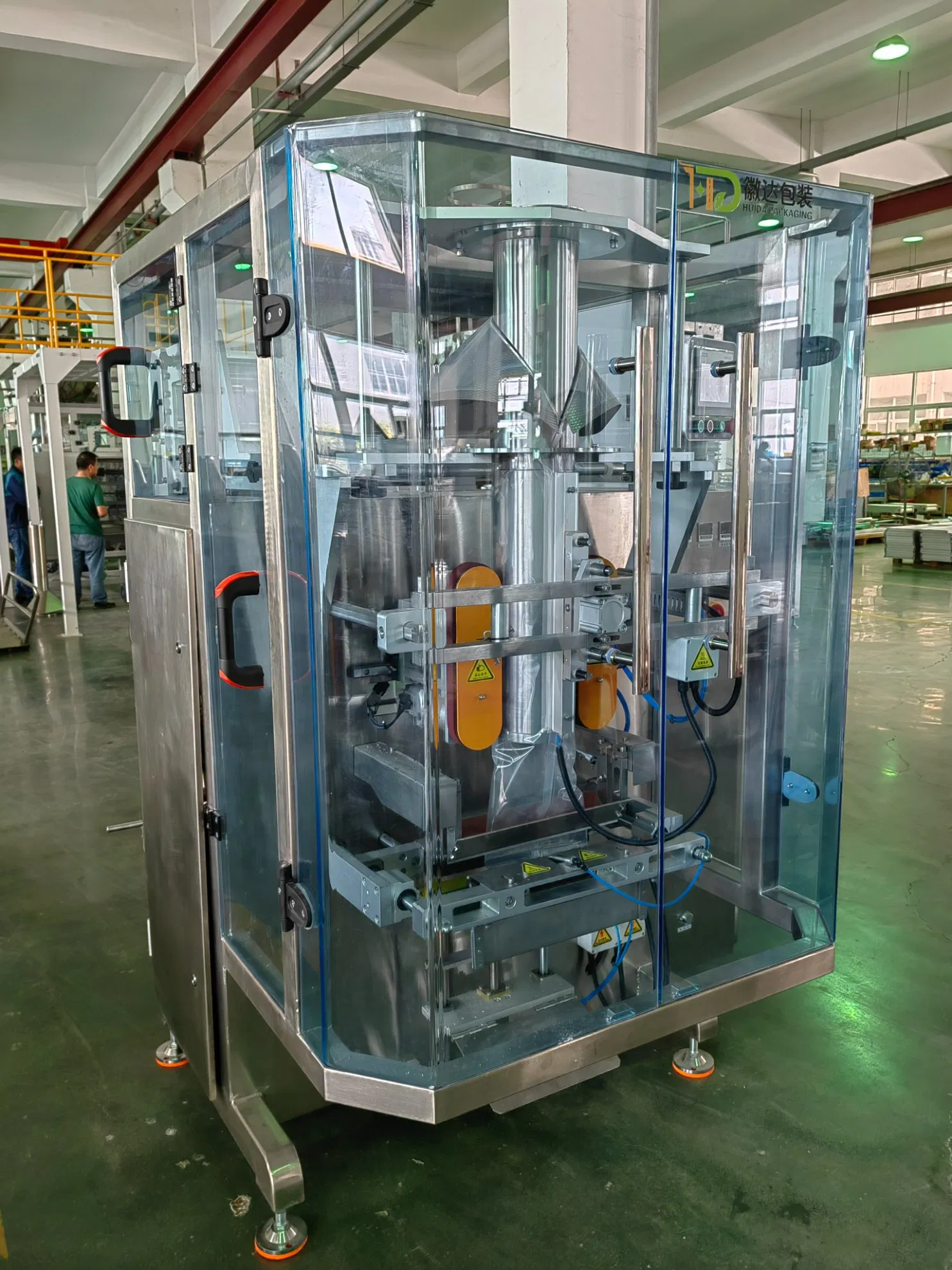 Full Automatic Multi-Heads Weighing Systems Vertical Peanut Potato Chips Snacks Nitrogen Filling Packing Packaging Machinery