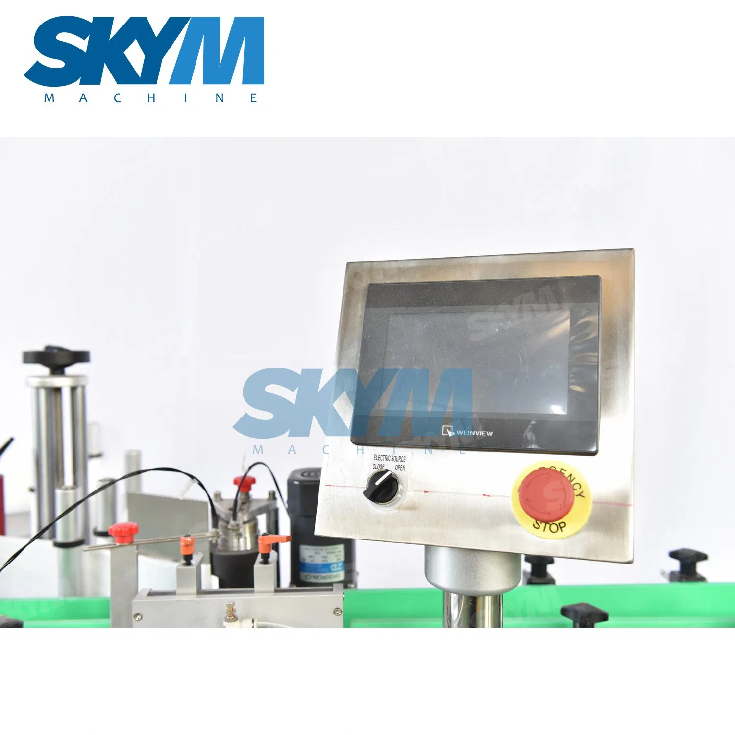 Automatic Adhesive Sticker Bottle Front Back Two Sides Labeling Machine