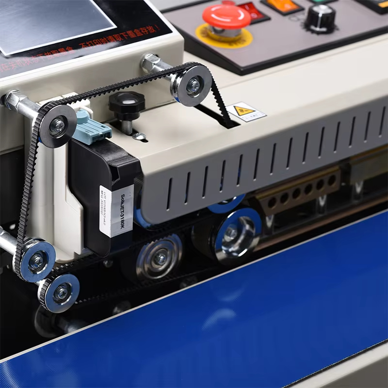 Fr-1600 Basic Continuous Pouch Bags Band Sealer Machine Heat Sealing Horizontal Digital Temperature Control Sealing Machine