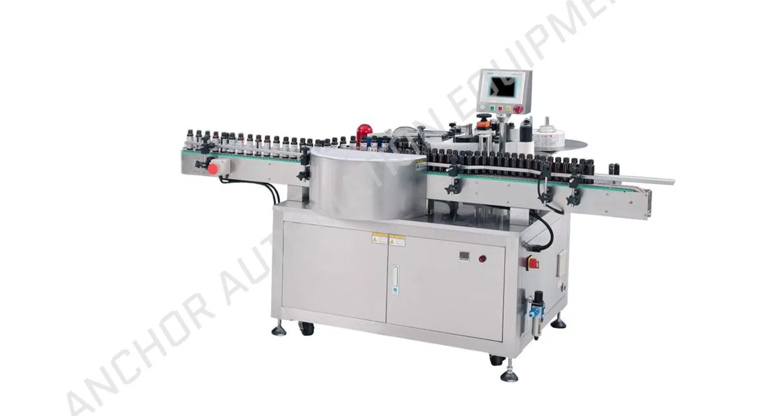 Automatic Honey Glass Bottle Label Applicator Jars Round Bottles Sticker Labeling Machine