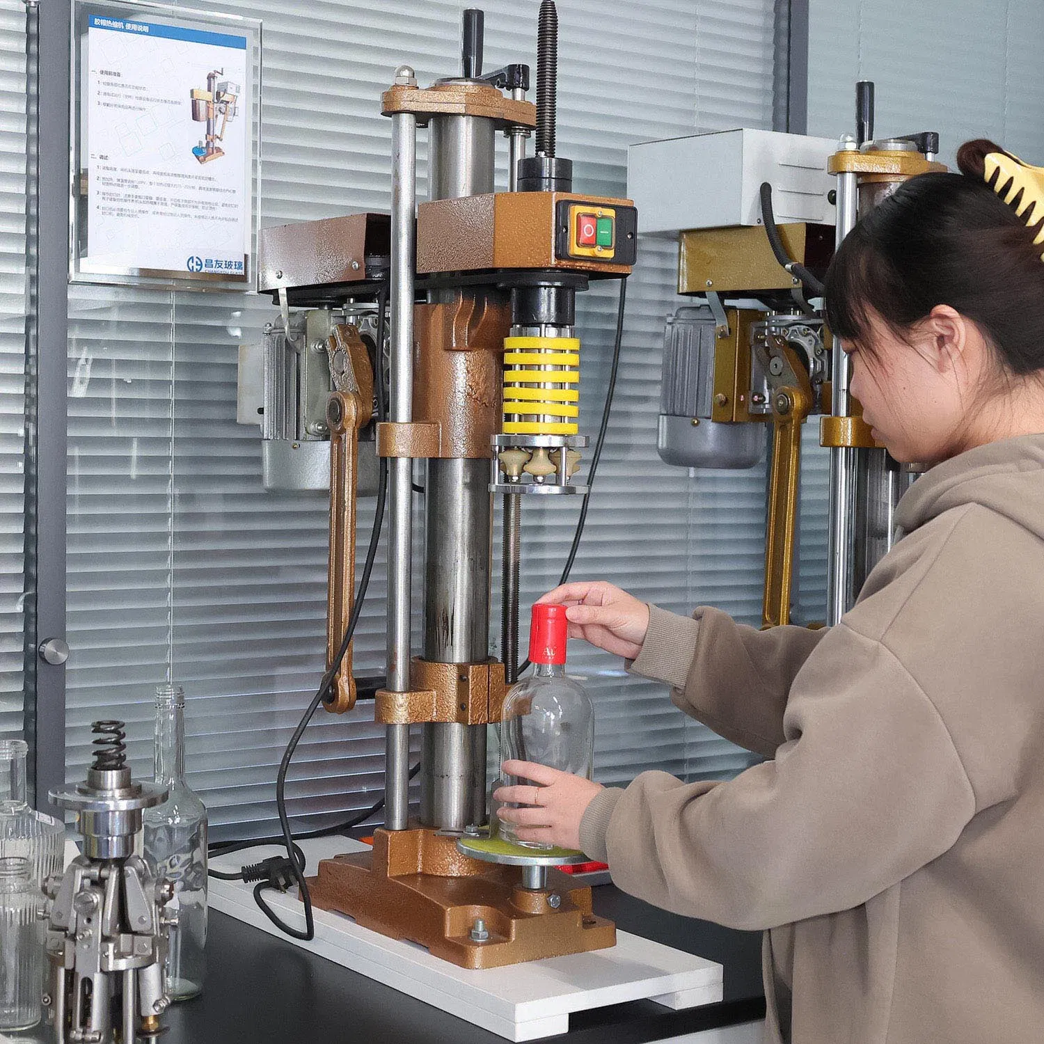 Screwcaps Capping Sealing Machine Capper Semi Automatic Ropp Aluminum Screw Cap