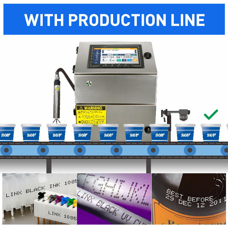 Touchscreen Small Character Cij Date Printing Inkjet Coding Marking Machine